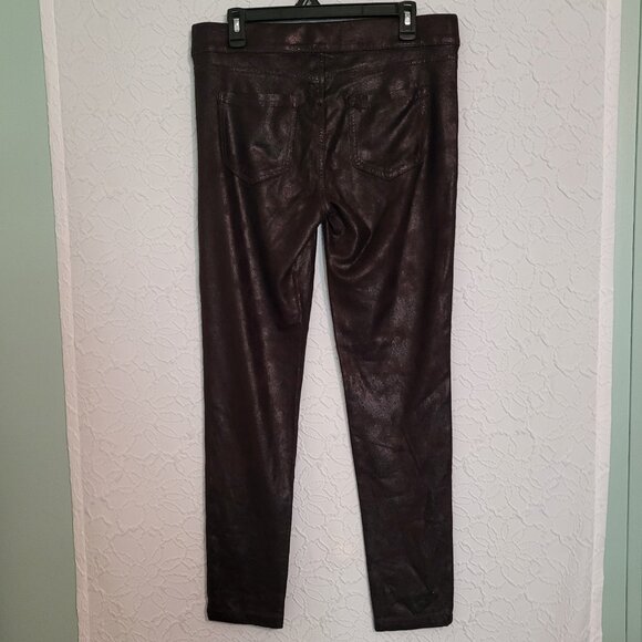 Liverpool NWOT Sienna Brown Textured Soft Pull on Leggings Women's Size 12 - Picture 2 of 11
